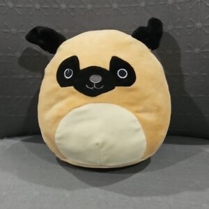 Prince The Pug 8 Inch Squishmallows Tan and Gray Plush